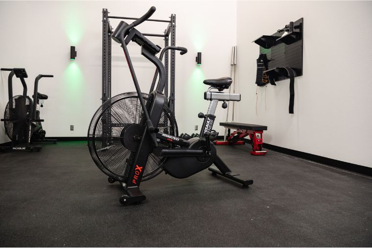 Assault Fitness AssaultBike Pro X in a garage gym