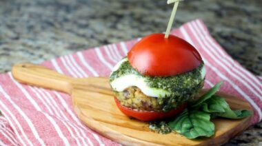 Chickpea Caprese Burger