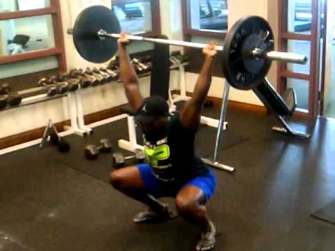 Lee Boyce OH Squat 155x6