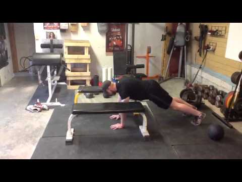 Dead stop upper-body box jump (side view)