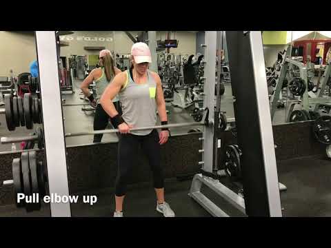 Smith machine Single arm upright row