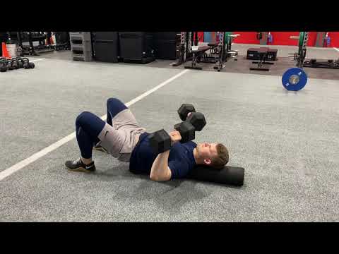 DB Bench Press on Foam Roller