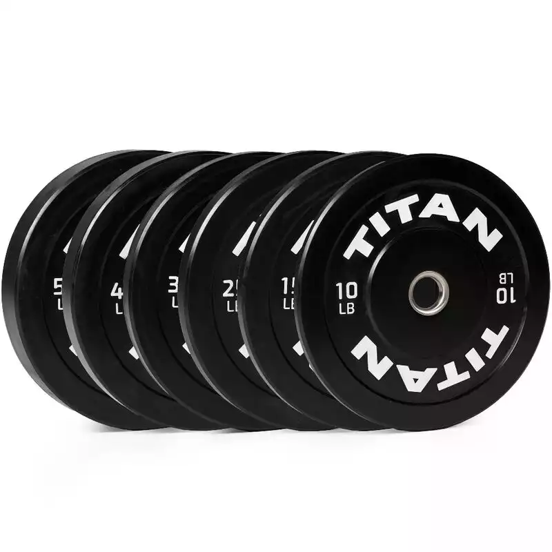 Titan Fitness Economy Black Bumper Plates